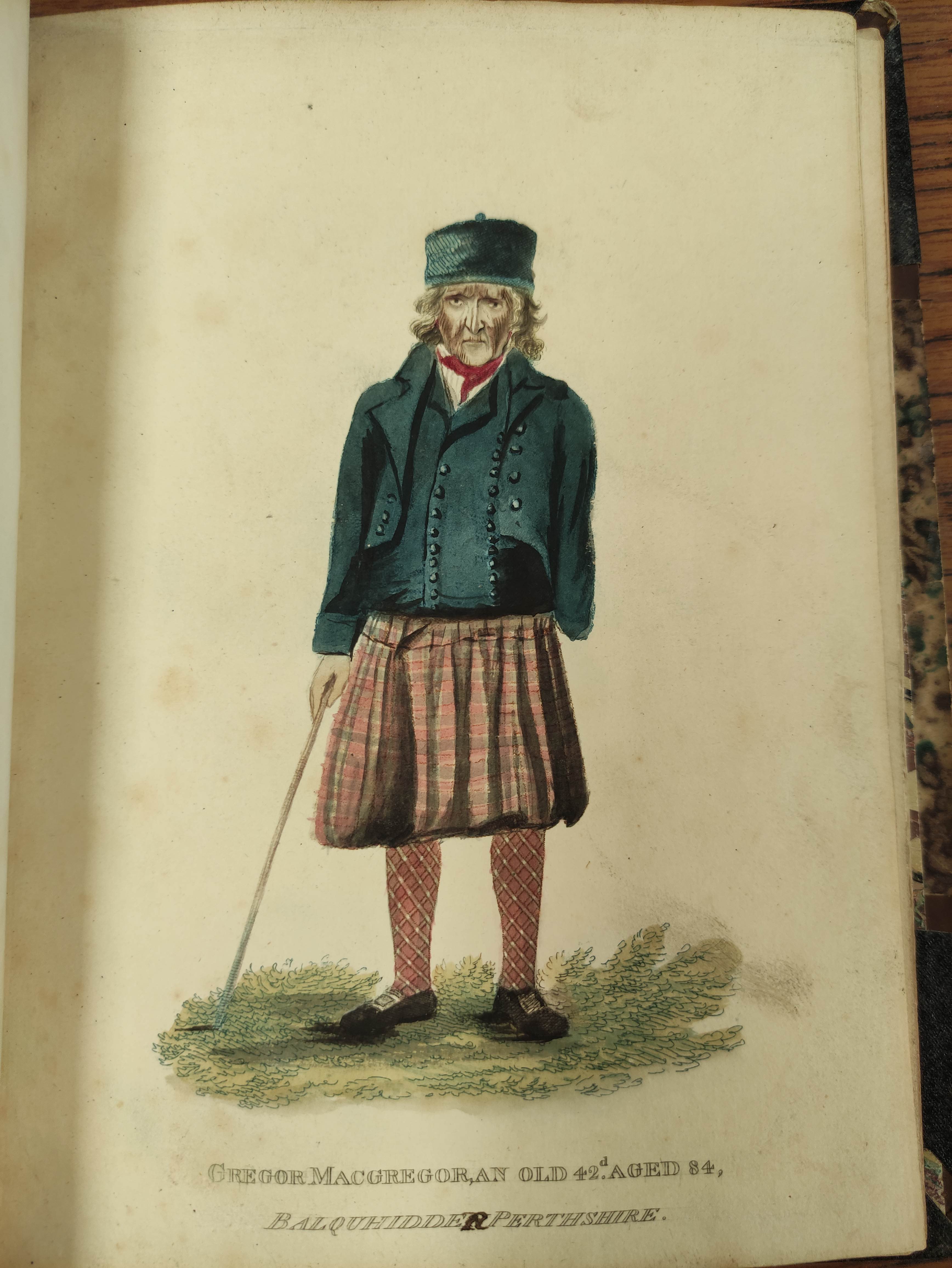 E. MITCHELL AFTER A. KAY.  10 rare hand col. antique eng. plates of Scotch Characters, mainly - Image 4 of 9