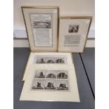 Stonehenge & early monuments.  5 engravings, some with text.