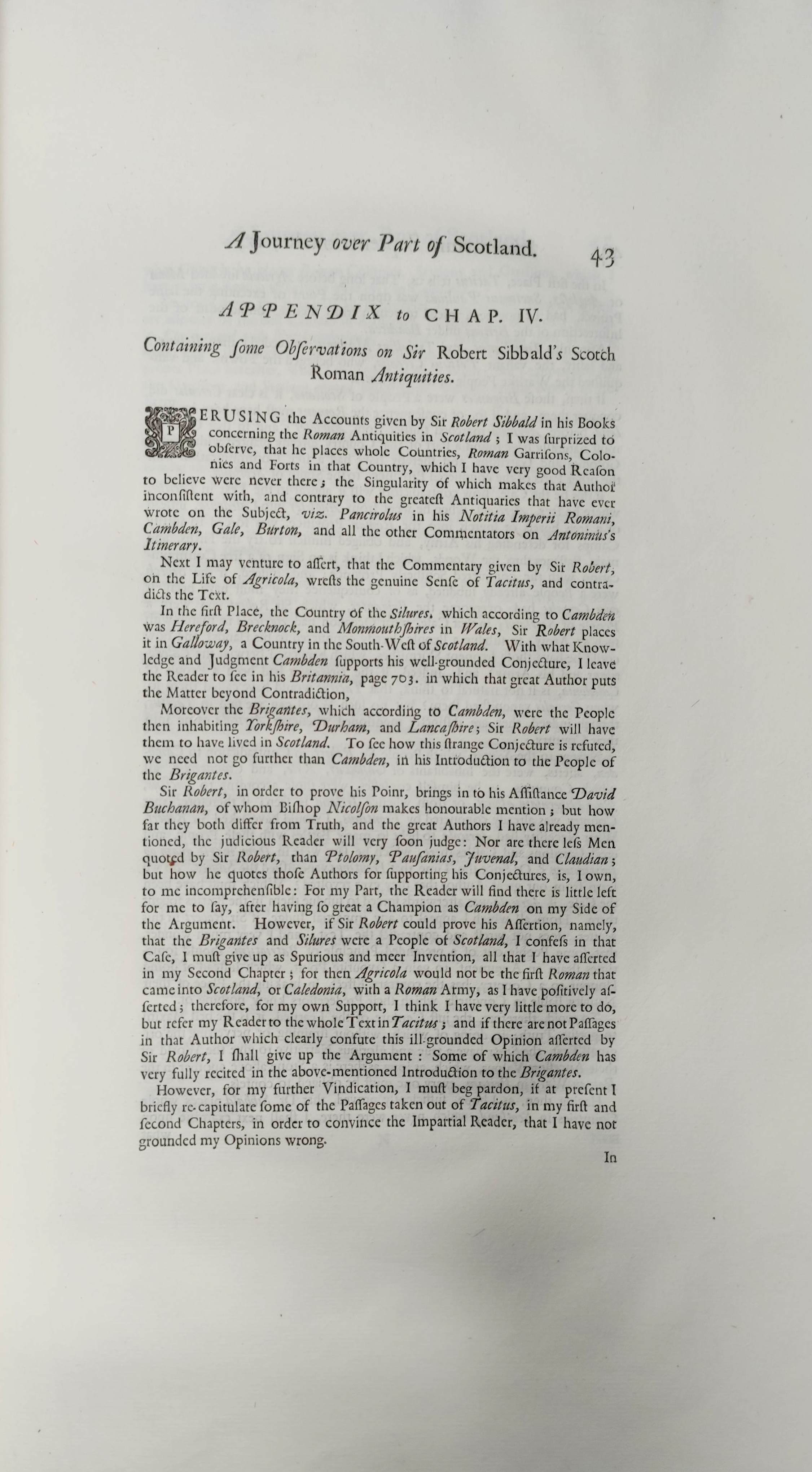 GORDON ALEXANDER.  Itinerarium Septentrionale or A Journey Thro' ... Scotland & Those in the North - Image 9 of 9