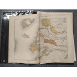 JOHNSON W. & A. K.  Map of the County of Inverness with the railways. 4 part eng. map, hand col.