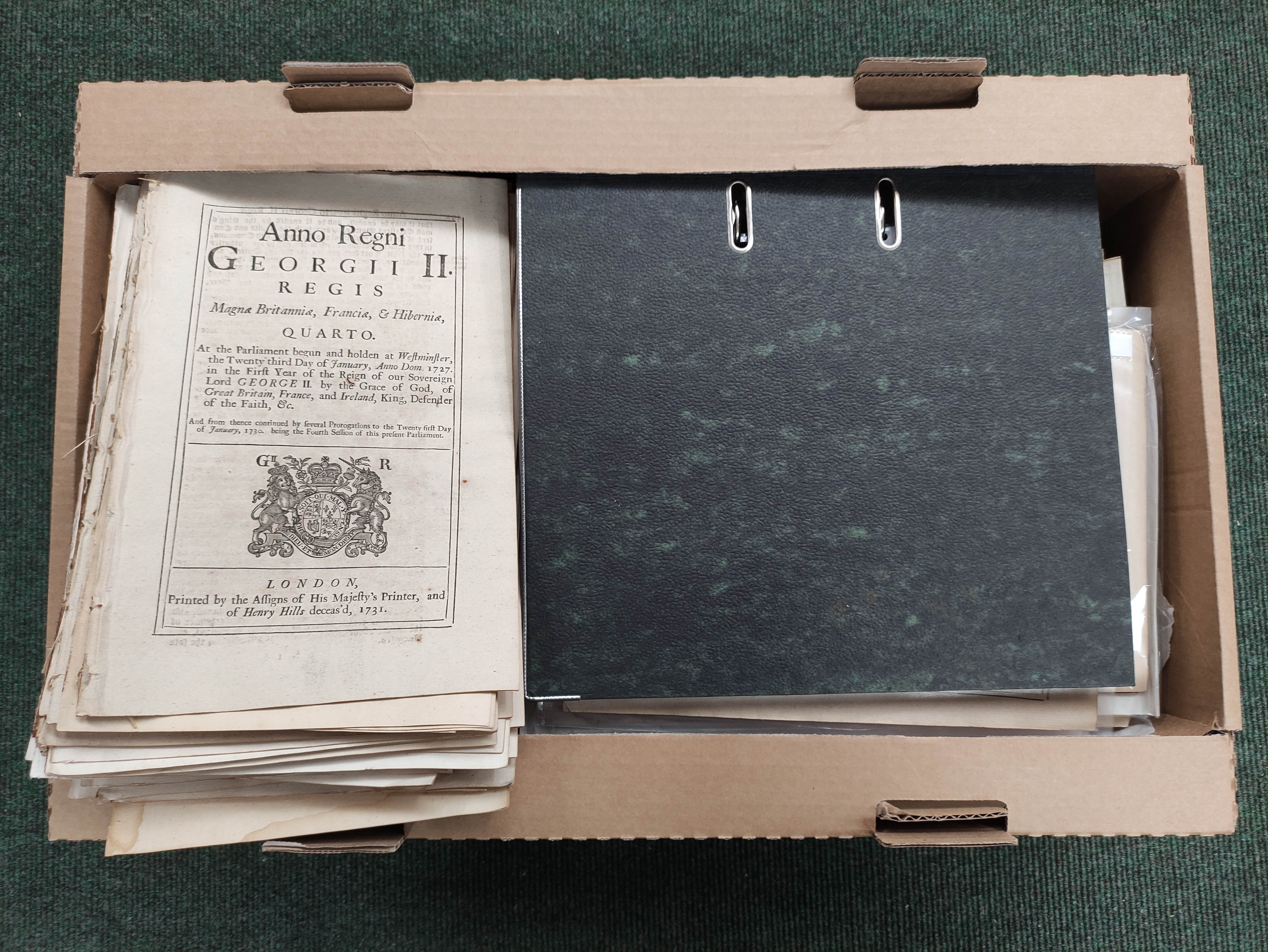 Acts of Parliament, mainly Scotland.  A collection of over 250 disbound 18th & 19th cent. Acts of