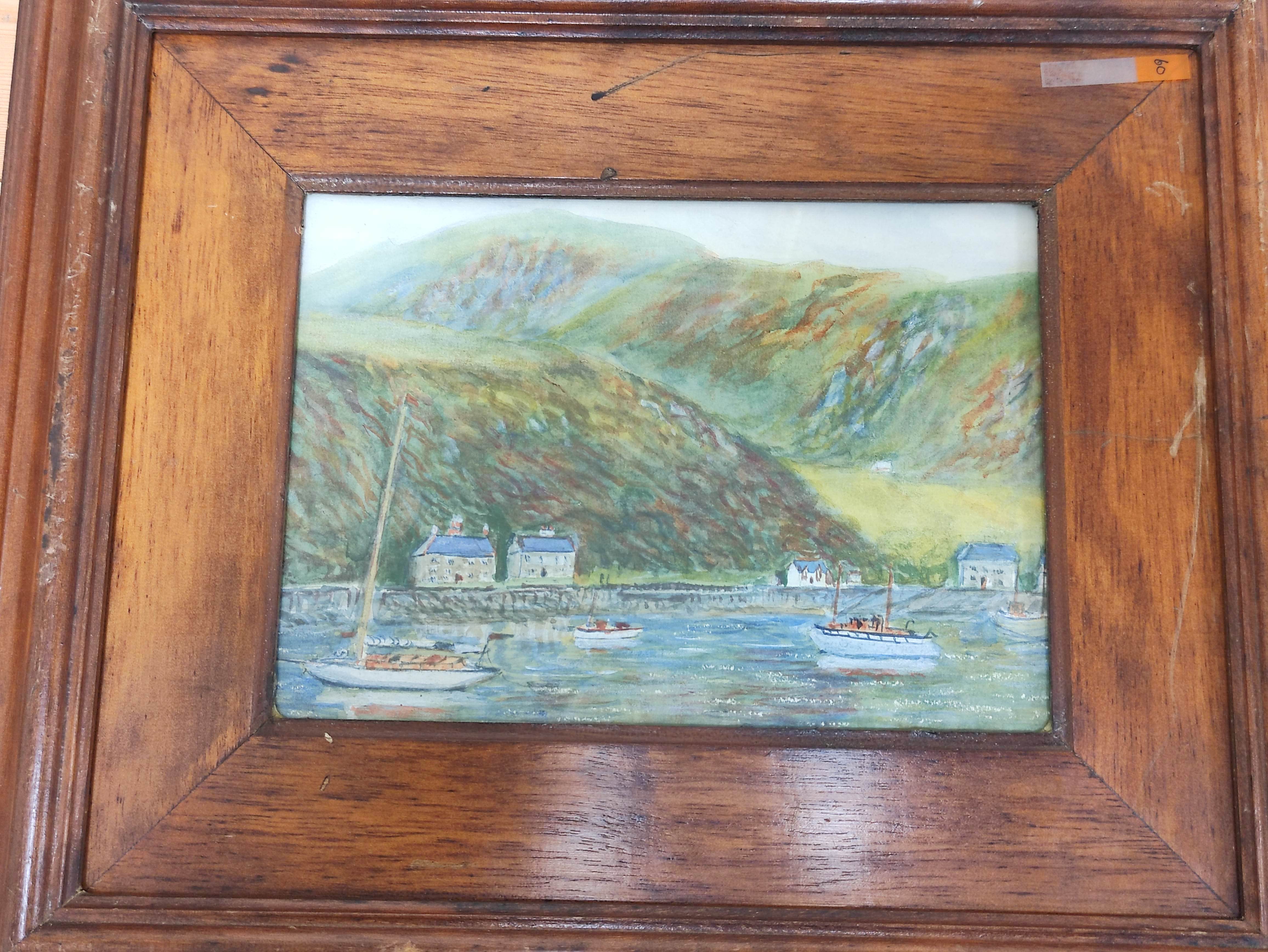 W. J. HARDY. Portree Bay, Isle of Skye. Signed, watercolour. 14cm x 25cm. Also 6 other watercolours, - Image 3 of 3