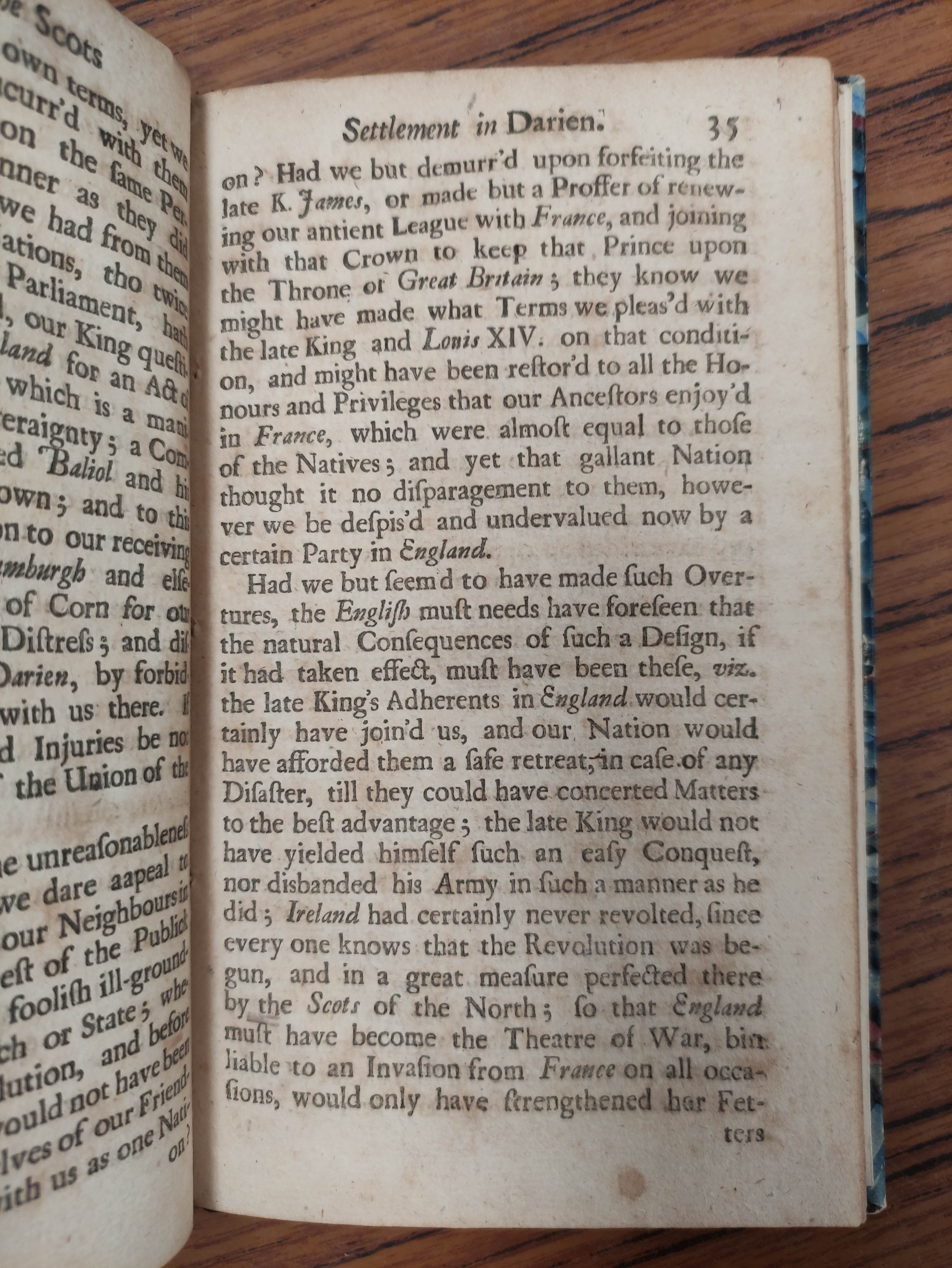 "PHILO-CALEDON" (poss. Lord Belhaven).  A Defence of the Scots Settlement at Darien with an Answer - Image 7 of 7