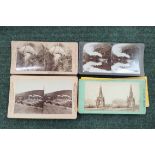 Stereoscope Slides.  30 various slides, mainly Scottish interest.