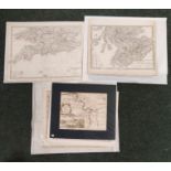 Engraved Maps.  2 hand coloured eng. double maps of Ireland & Scotland by S. Augustus Mitchell,