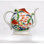 Chinese late 18th/early 19th century Cadogan-style teapot decorated in famille rose colours with