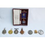 World War I medal group for TF Harries British Red Cross and St John of Jerusalem, 1914-15 Star,