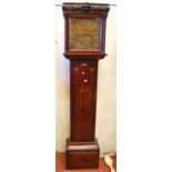 George III mahogany eight day longcase clock by John Henry, Dublin, with anchor escapement striking