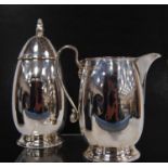 George VI cased silver sugar sifter and creamer, by Adie Bros Ltd, Birmingham 1937, retailed by