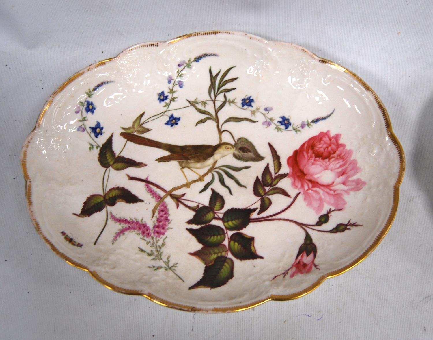 Set of French hand painted cabinet plates, each decorated with birds and foliage comprising six - Image 9 of 19