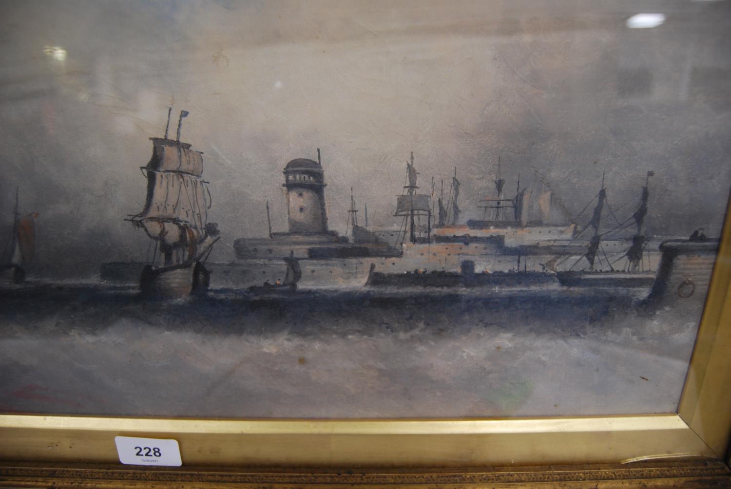 Unknown Artist Port of Brest - Image 2 of 3