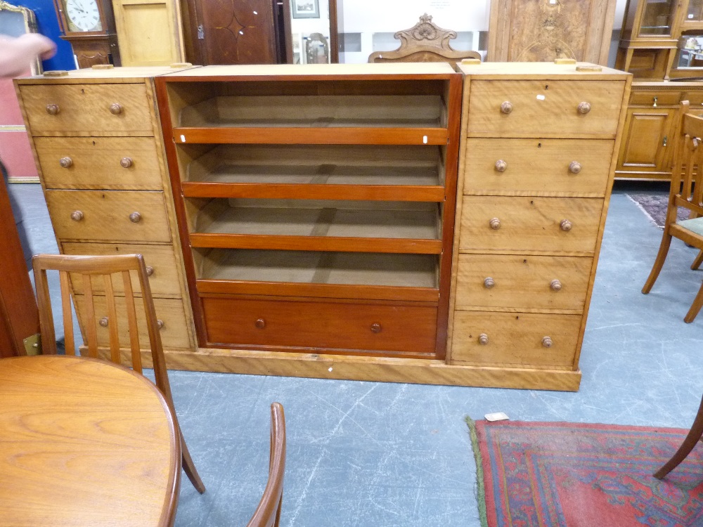 Mahogany gentleman's compactum in the manner of Gillows, the rounded rectangular top over two - Image 7 of 9