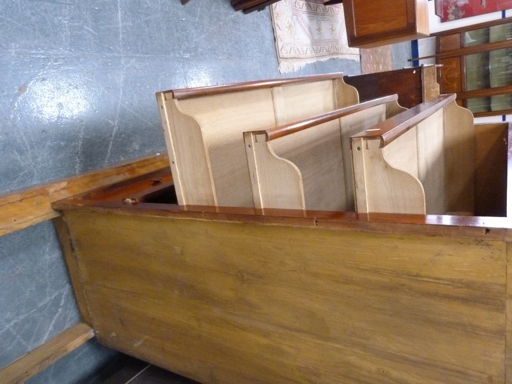 Mahogany gentleman's compactum in the manner of Gillows, the rounded rectangular top over two - Image 6 of 9