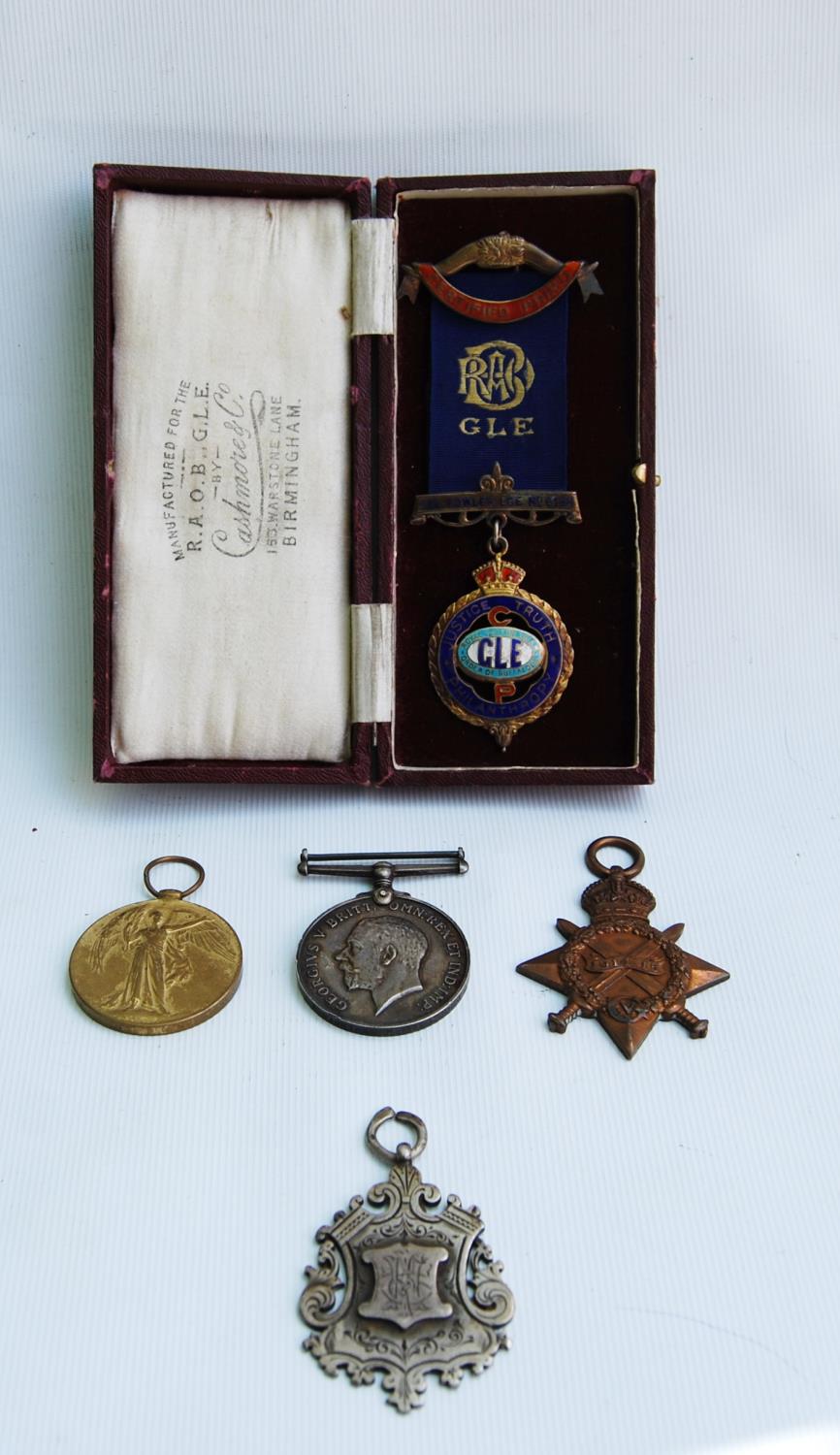 World War I medal group for TF Harries British Red Cross and St John of Jerusalem, 1914-15 Star, - Image 3 of 6