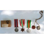 World War II medal group for WG Mackie, RAF Volunteer Reserves, 66096, George VI Defence medal,