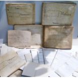 19th century and other vellum and paper deeds relating to Lichfield, Dam Street, predominantly