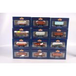 Eleven Bachmann Branch-Line OO model railways rolling stock wagons including 37710 8ton cattle wagon