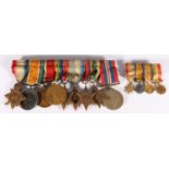 Medals of Lieutenant Alexander Peters of the Royal Naval Reserve including WWI war medal, victory