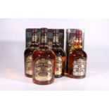 Four bottles of CHIVAS REGAL 12 year blended Scotch whisky, three 1 litre and one 70cl, each 40%