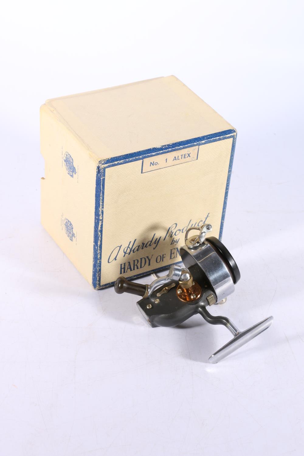 Hardy Brothers of Alnwick No1 mkV Altex spinning fishing reel, No 623496, in original box