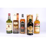 Five bottles of Irish whisky (whiskey) including JAMESON Gold Reserve 75cl 43% abv. boxed,