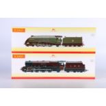 Two Hornby OO gauge model railways locomotives including R3522 4-6-2 Class A4 'Miles Beevor'