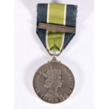 Elizabeth II Colonial Police long service medal with bar (in recognition of 25 years service) [T P