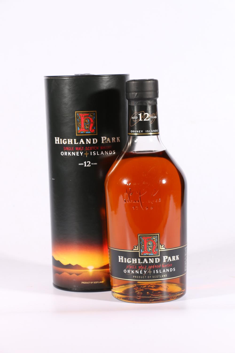 HIGHLAND PARK 12 year old single malt Scotch whisky, old style dumpy bottling, 1litre 43% abv.,