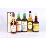 Five bottles of whisky including SHEEP DIP 8 year old pure malt Scotch whisky 70cl 40% abv.,