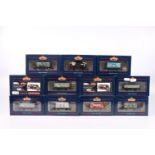 Twelve Bachmann Branch-Line OO model railways rolling stock wagons including 37025Z 5 plank wagon