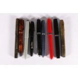 Vintage fountain pens including Esterbrook, Harley and Cox of Dundee "THE NETHERGATE" pen with
