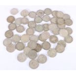 UNITED KINGDOM 1920-1946 500 grade silver coins from circulation comprising fifty half crowns,