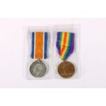 WWI medal pair of 266123 and 238037 Serjeant Peter McEwan Halley of the Royal Highlanders and 1st