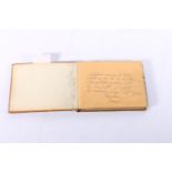 A 1930s autograph book including names such as Jack Lewis, Harry Singer, Sydney Kyle, Billie