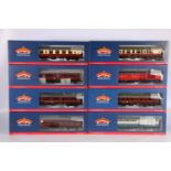 Bachmann Branch-Line OO model railways rolling stock coaches including 39027F BR mk1 SK coach second