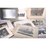 Photographs of Argyll and Sutherland Highlanders marching, group photographs, athletic shield and