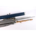 Hardy Ultralite 10 1/2' (320cm) #8 four section fishing rod in House of Hardy blue cloth bag and