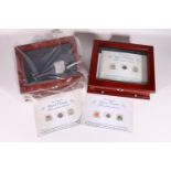 Two Danbury Mint "The Complete Queen Victoria Golden Jubilee Collection" coin and stamps sets (
