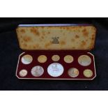 Great Britain 1953 Elizabeth II coronation proof set comprising of ten coins in original Royal