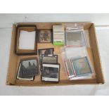 Large collection of Victorian & early 20th century glass photographic slides mostly of scenes of