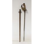 WWI British pattern 1908 Cavalry sword by Sanderson Brothers and Newbold, blade length 88cm, with