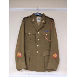 British Army uniform jacket with J Compton and Webb label "Size 39", having Dowler of Birmingham
