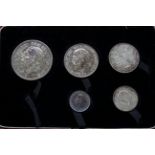 United Kingdom. 1927 boxed Proof set including wreath crown, half crown, florin, shilling & sixpence