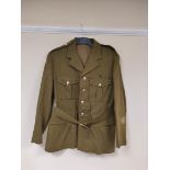 British Army uniform jacket with H Edgard and Son Ltd label dated 1961 "Size 16", having Parachute