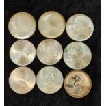 Collection of Czech .700 silver coins of low mintage from the Socialist Republic era to include 50