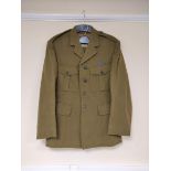 British/Irish Army uniform jacket with Briggs, Jones and Gibson Ltd label "Size 22", having black