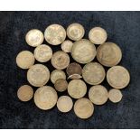 Collection of post 1920 .500 grade George V & VI silver coins to include florins, shillings and