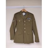 British Army uniform, an olive green jacket with Bernard Uniforms (Holdings) Ltd label "Size 170/