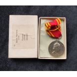 Elizabeth II Fire Brigade Long Service Medal issued to Fireman Andrew Herbert South Western Fire