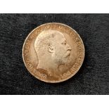 United Kingdom- 1902 Edward VII silver crown KM 803 in VF condition. Rare with only 256,000